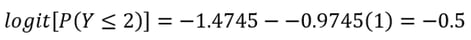 Proportional Odds Assumptions Equation (2)