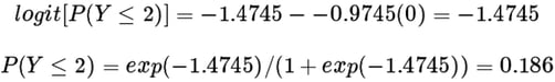 Proportional Odds Assumptions Equation (7)